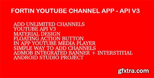 CodeCanyon - Fortin Video Channel App - Youtube Api V3 (Update: 27 May 15) - 11481105