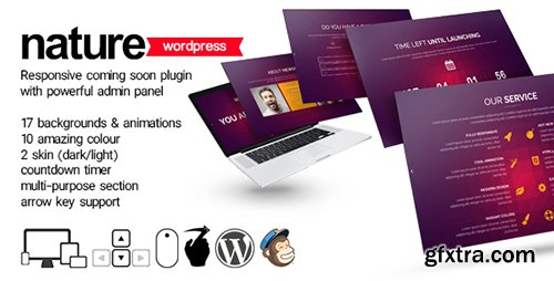 CodeCanyon - Nature v1.0 - Responsive Coming Soon WP Plugin - 17462950