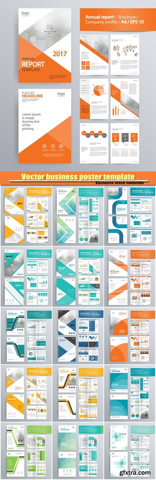 Vector business poster template