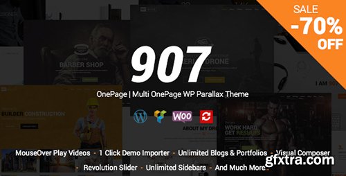 ThemeForest - 907 v4.0.14 - Responsive WP One Page - Multi One Page Parallax - 4087140