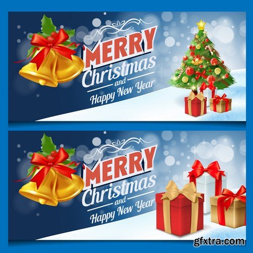 New Year 2017 & Christmas Design 6 - 23xEPS