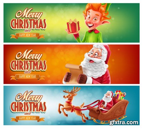 New Year 2017 & Christmas Design 6 - 23xEPS