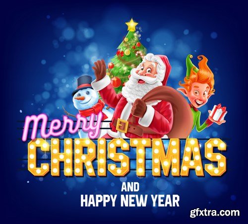 New Year 2017 & Christmas Design 6 - 23xEPS