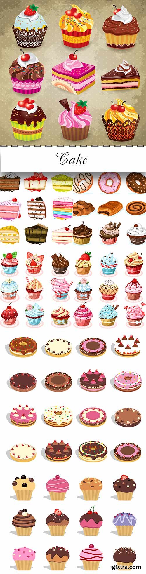 Cake vector Stok