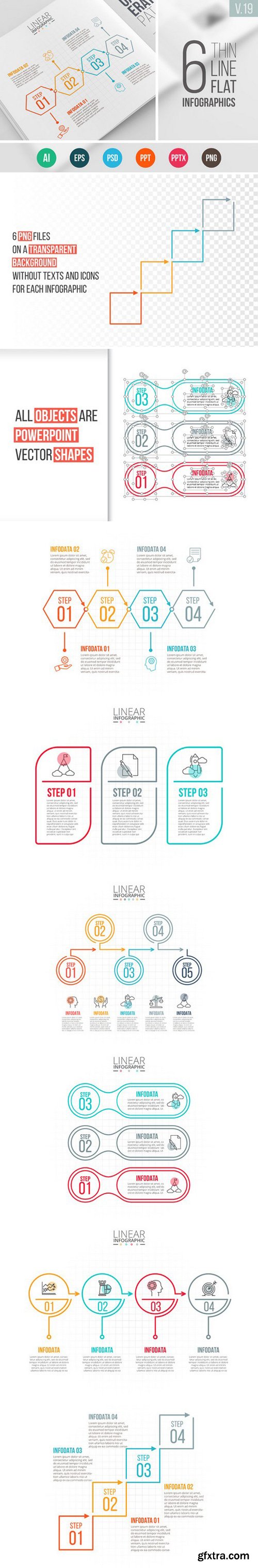 CM - Linear elements for infographic v.19