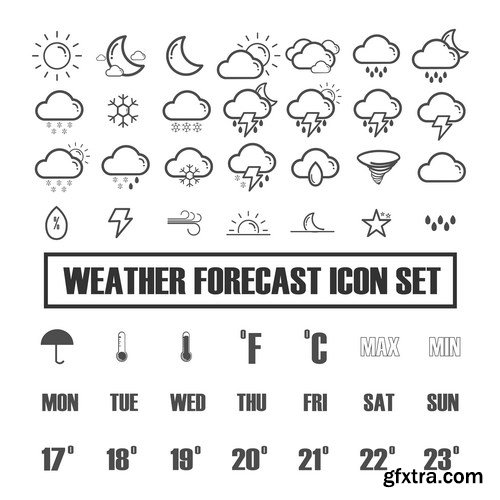 Weather Forecast Icons - 13xEPS