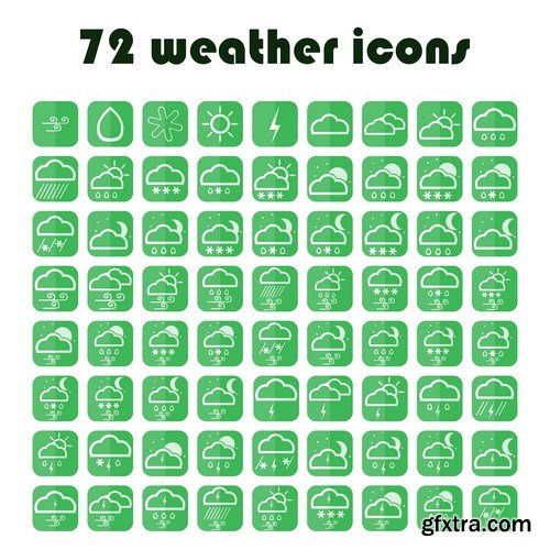 Weather Forecast Icons - 13xEPS