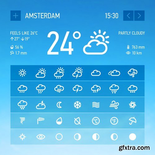 Weather Forecast Icons - 13xEPS