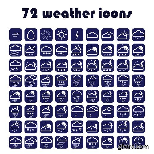 Weather Forecast Icons - 13xEPS