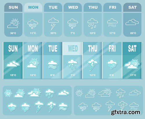 Weather Forecast Icons - 13xEPS