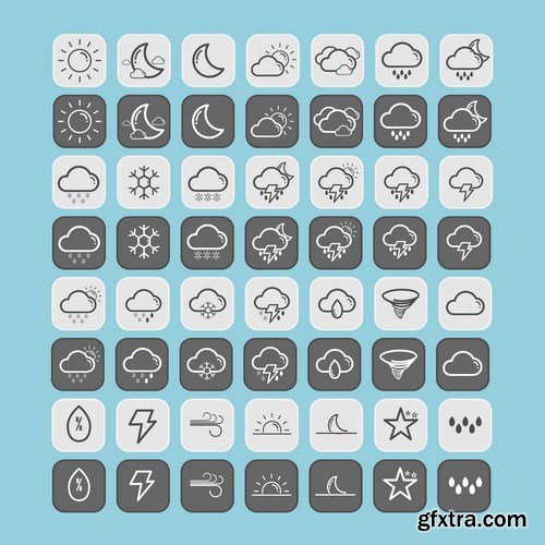 Weather Forecast Icons - 13xEPS