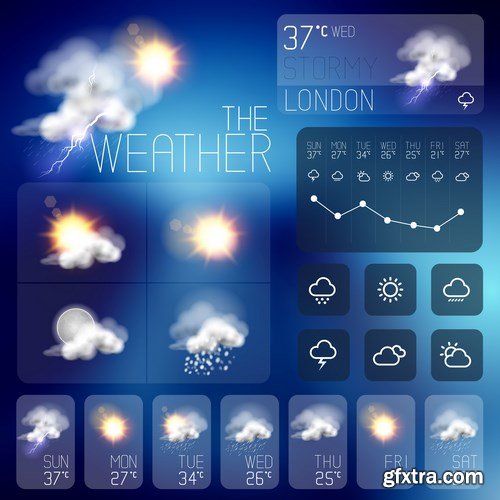 Weather Forecast Icons - 13xEPS