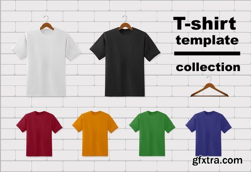 T-Shirt, Raglan, Polo, Baseball Cap - Clothes Set, 15xEPS