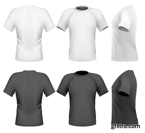 T-Shirt, Raglan, Polo, Baseball Cap - Clothes Set, 15xEPS