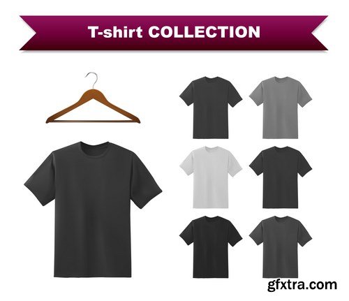 T-Shirt, Raglan, Polo, Baseball Cap - Clothes Set, 15xEPS