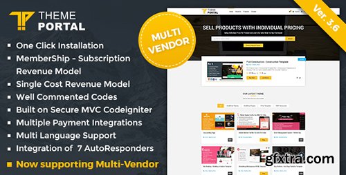 CodeCanyon - Theme Portal Marketplace v3.5 - Sell Digital Products ,Themes, Plugins ,Scripts - Multi Vendor - 16869890