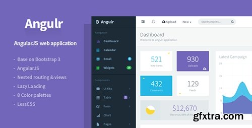 ThemeForest - Angulr v2.2.1 - Bootstrap Admin Web App with AngularJS - 8437259