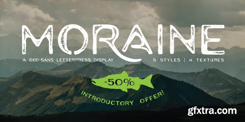 Moraine Font Family - 6 Fonts