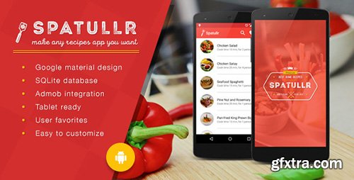 CodeCanyon - Spatullr v3.0.3 - Recipes App for Android - 2021676