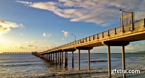 Imperial Beach Pier at Sunset Southern California United State - 10xUHQ JPEG