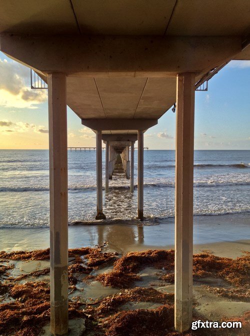 Imperial Beach Pier at Sunset Southern California United State - 10xUHQ JPEG