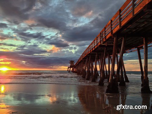 Imperial Beach Pier at Sunset Southern California United State - 10xUHQ JPEG