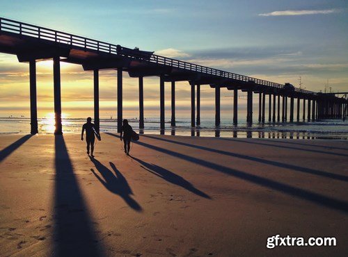 Imperial Beach Pier at Sunset Southern California United State - 10xUHQ JPEG