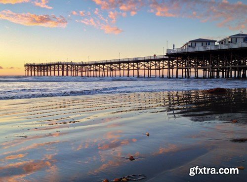 Imperial Beach Pier at Sunset Southern California United State - 10xUHQ JPEG