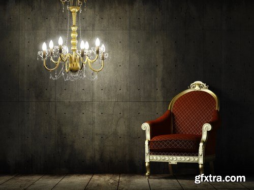 Grungy interior room - 11xUHQ JPEG Photo Stock