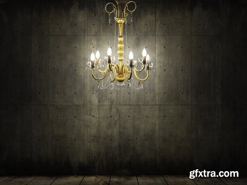 Grungy interior room - 11xUHQ JPEG Photo Stock