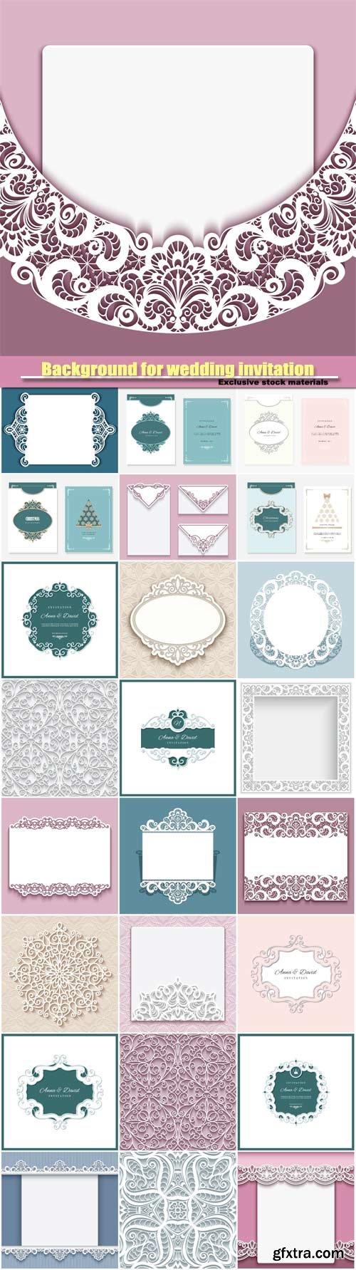 Beautiful gentle background for wedding invitation