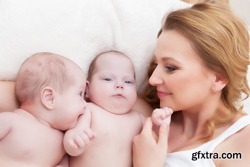 Mother and Baby - 20xUHQ JPEG Photo Stock