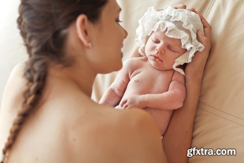 Mother and Baby - 20xUHQ JPEG Photo Stock