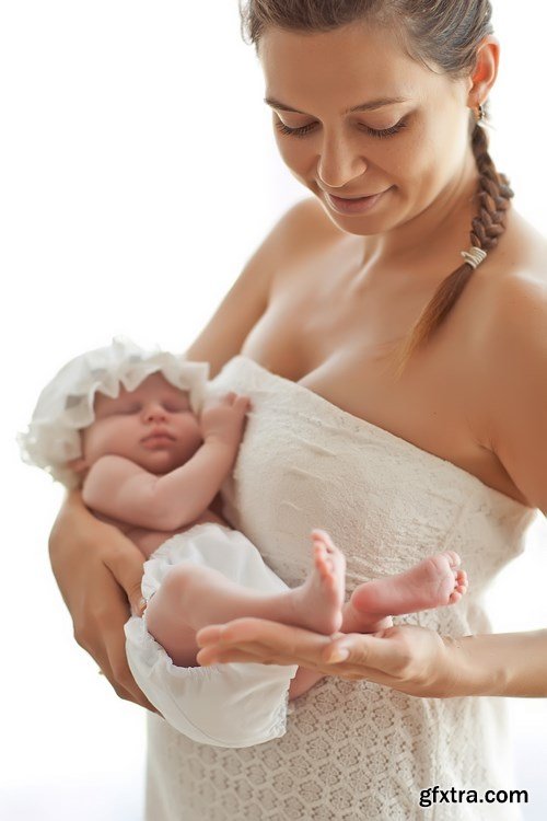 Mother and Baby - 20xUHQ JPEG Photo Stock