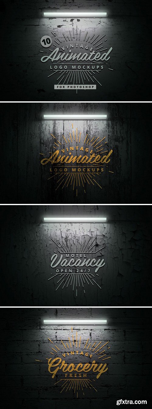 CM - 10 Animated Logo Mock-ups 799662