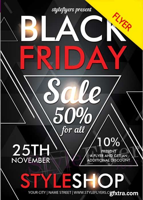 Black Friday V11 PSD Flyer Template