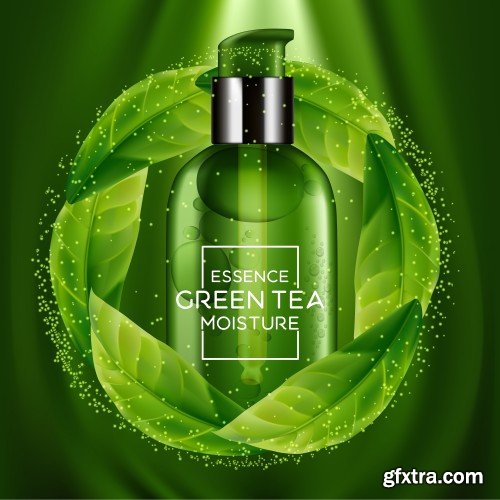 Skin care cosmetic, green tea moisture essence