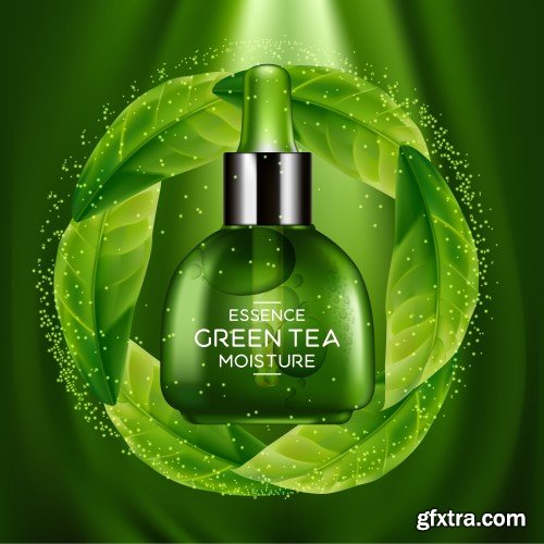 Skin care cosmetic, green tea moisture essence