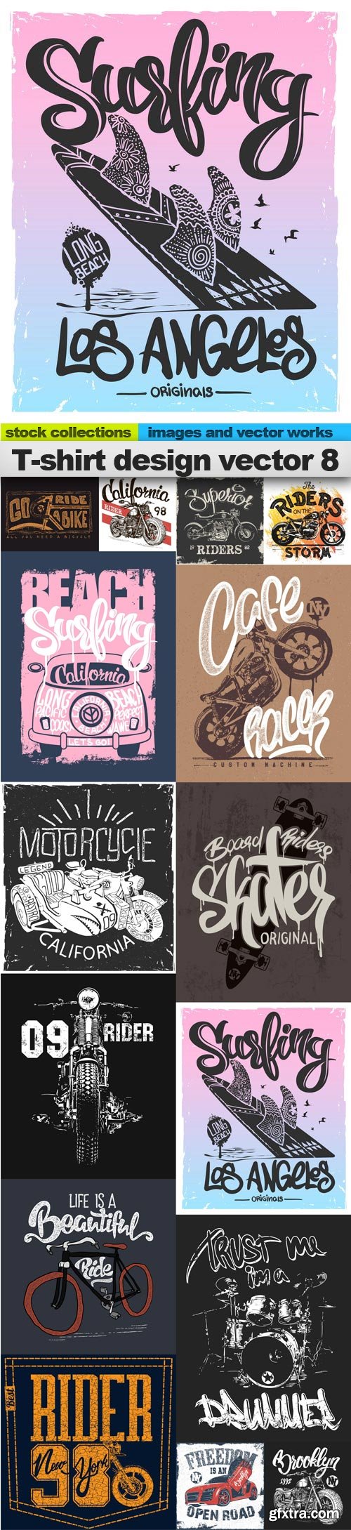 T-shirt design vector 8, 15 x EPS