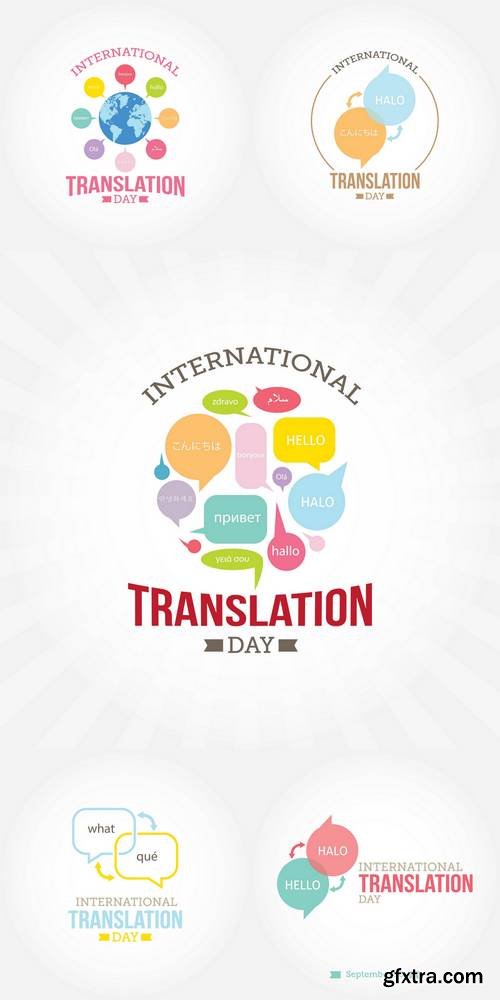 Vector Illustration of International Translation Day