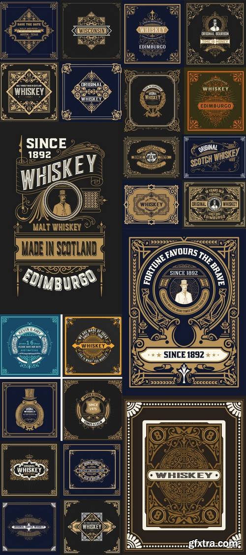 Set Whiskey Labes