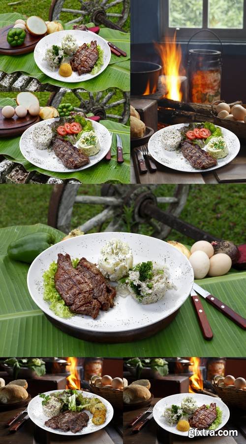 Picanha Potato with Rice and Beans Drover