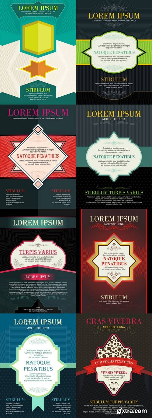 Brochures in Vintage Style - Design Templates