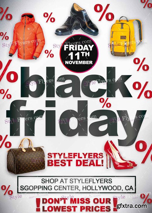 Black Friday PSD Flyer Template