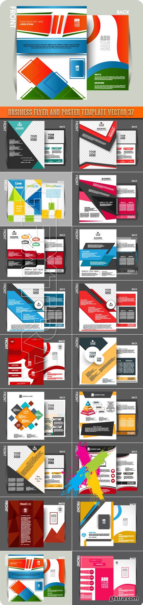 Business Flyer and Poster Template Vector 37