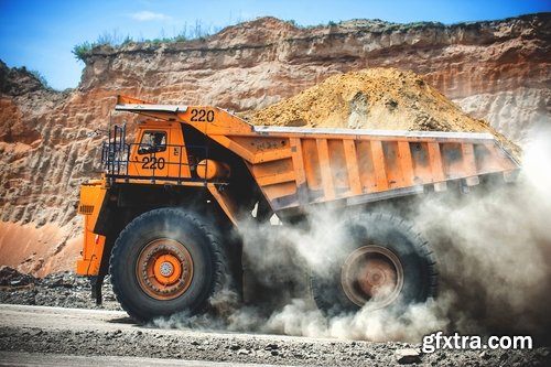 Collection of quarry truck bulldozer excavator mining machinery 25 HQ Jpeg