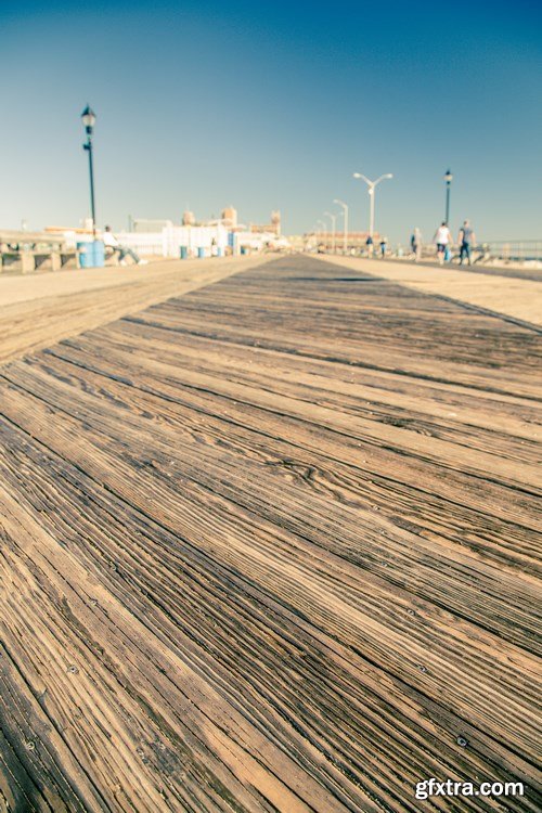 Boardwalk at the beach at Asbury Park in New Jersey - 7xUHQ JPEG