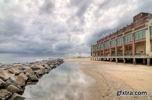 Boardwalk at the beach at Asbury Park in New Jersey - 7xUHQ JPEG