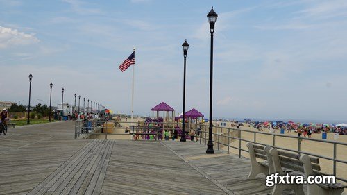 Boardwalk at the beach at Asbury Park in New Jersey - 7xUHQ JPEG