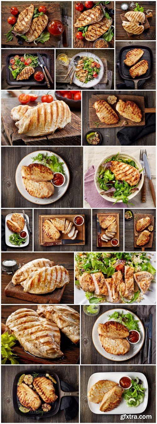 Grilled chicken fillet - 20xUHQ JPEG